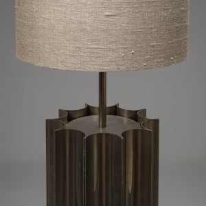 ‘Colonna’ Large Sculptural Metal Table Lamp