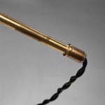 Brass and Wood Table Lamp