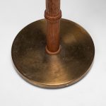 Brass and Wood Table Lamp