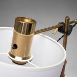 Brass and Wood Table Lamp