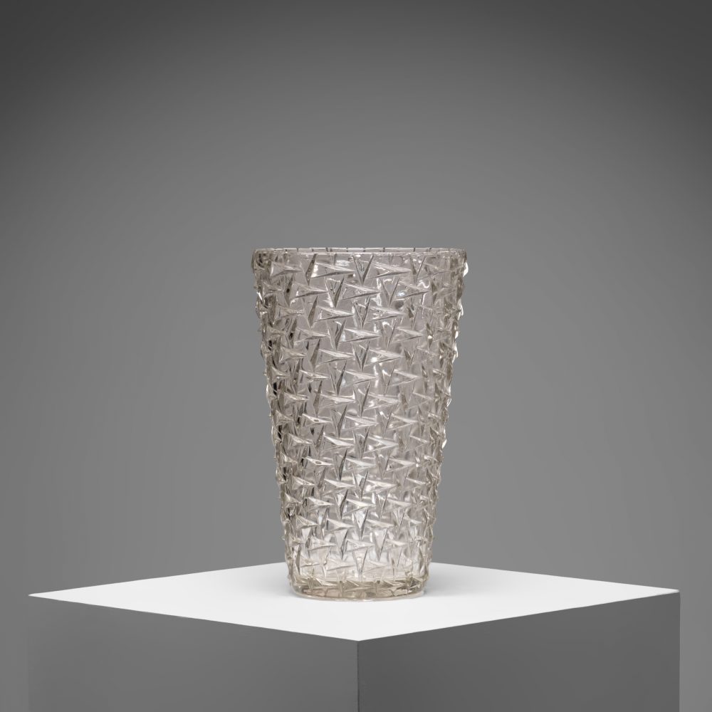 French Mid Century Modern Arrows Vase, circa 1960s.