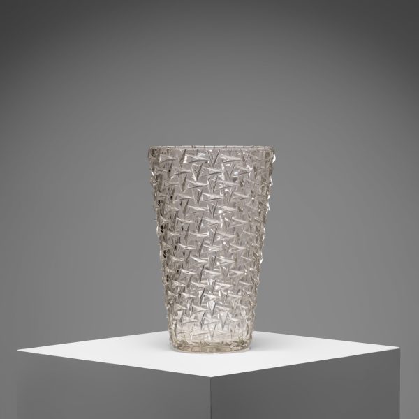French Mid Century Modern Arrows Vase, circa 1960s.