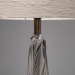 Crystal Table Lamp with Sculptural Base