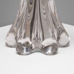 Crystal Table Lamp with Sculptural Base