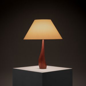 Solid Teak Large Table Lamp