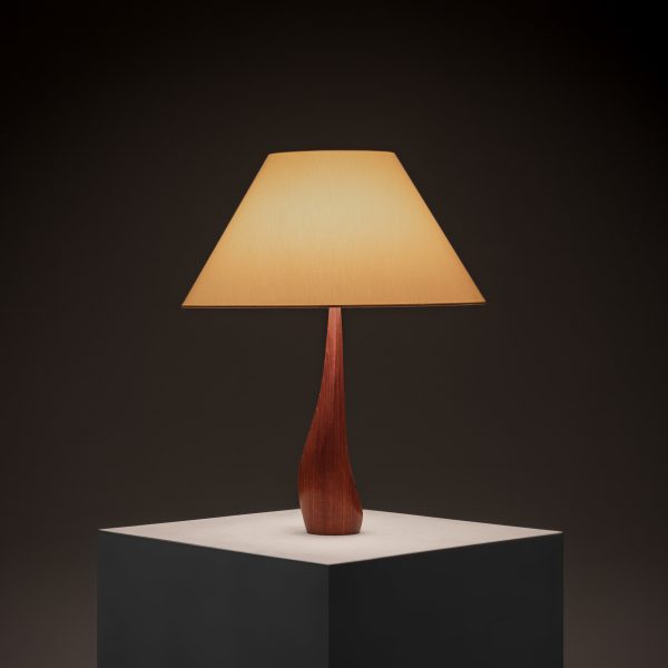 Solid Teak Large Table Lamp