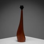 Solid Teak Large Table Lamp