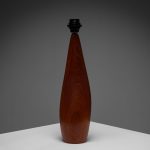 Solid Teak Large Table Lamp