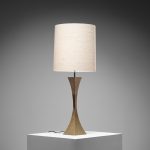 Nickel-Plated Brass Table Lamp