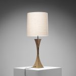 Nickel-Plated Brass Table Lamp
