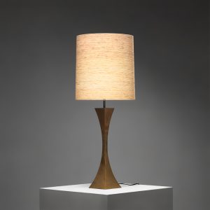 Nickel-Plated Brass Table Lamp