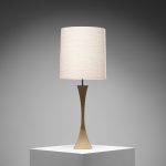 Nickel-Plated Brass Table Lamp