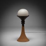 Large Earthy Ceramic Floor Lamp