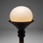 Large Earthy Ceramic Floor Lamp