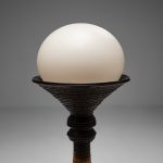 Large Earthy Ceramic Floor Lamp