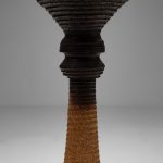 Large Earthy Ceramic Floor Lamp