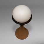 Large Earthy Ceramic Floor Lamp