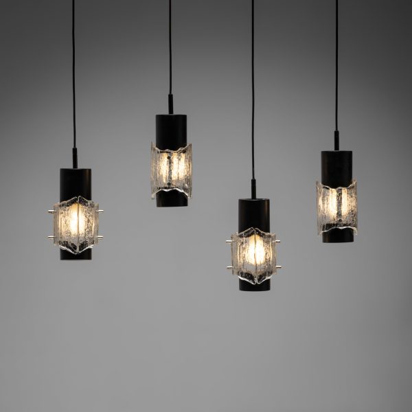 ‘Ice’ Glass Pendant, set of 4