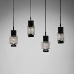 ‘Ice’ Glass Pendant, set of 4