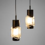 ‘Ice’ Glass Pendant, set of 4