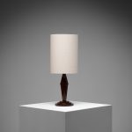 Art Deco Style Teak Table Lamp