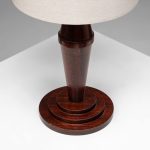 Art Deco Style Teak Table Lamp