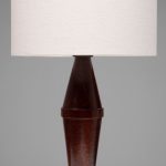 Art Deco Style Teak Table Lamp