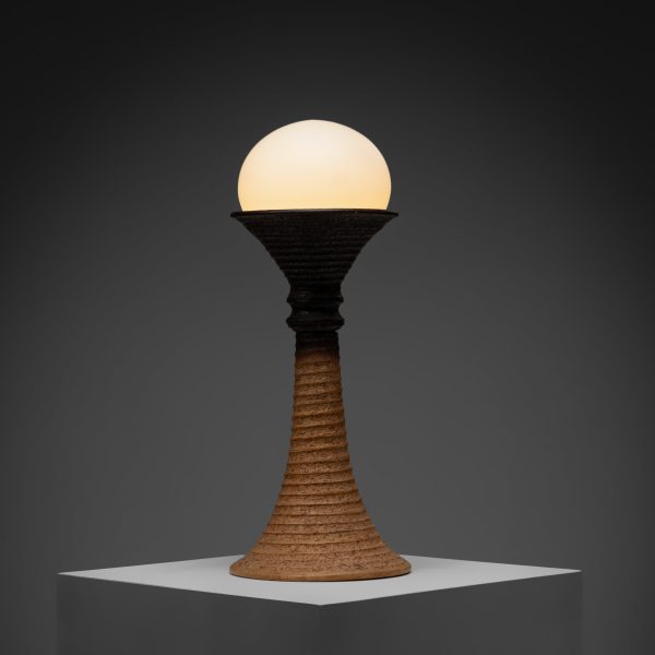 Large Earthy Ceramic Table Lamp