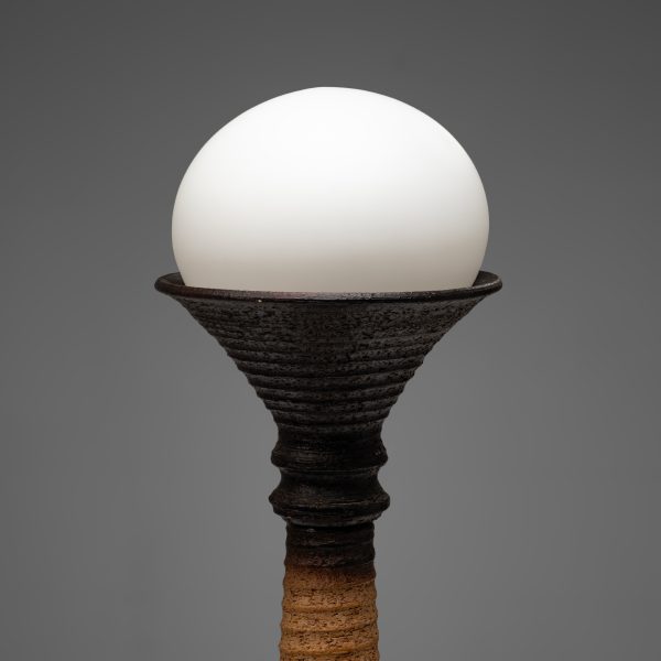 Large Earthy Ceramic Table Lamp