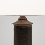Brown Glazed Stoneware Table Lamp