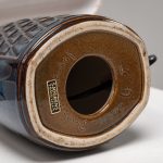 Blue Glazed Stoneware Table Lamp